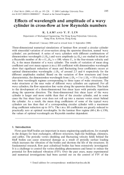 Effects of wavelength and amplitude of a wavy cylinder