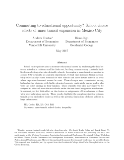Commuting to educational opportunity? School choice effects of