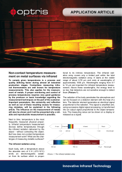 Non-contact temperature measurement on metal surfaces