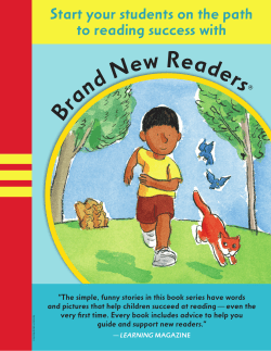 Brand New Readers brochure
