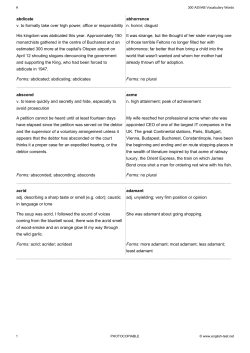 300 ASVAB words - English