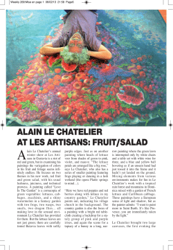 ALAIN LE CHATELIER AT LES ARTISANS: FRUIT/SALAD