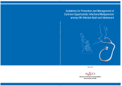 Guidelines for Prevention and Management of Common