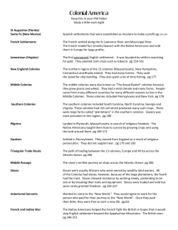 Colonial America - AmazingClassroom.com