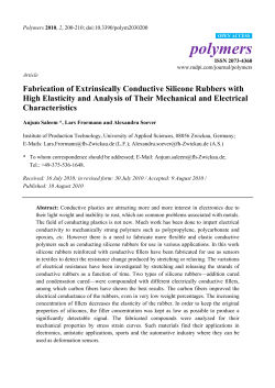 Fabrication of Extrinsically Conductive Silicone Rubbers with High