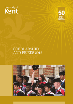 SCHOLARSHIPS AND PRIZES 2015