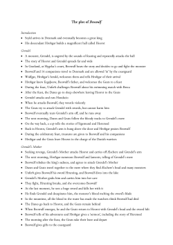 The plot of Beowulf