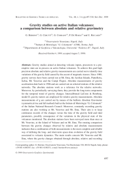 Gravity studies on active Italian volcanoes