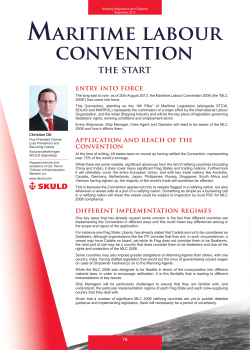 Maritime labour convention