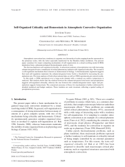 Self-Organized Criticality and Homeostasis in Atmospheric