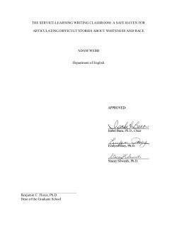 THE SERVICE-LEARNING WRITING CLASSROOM: A