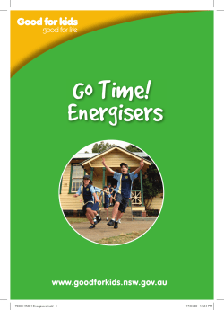 Energisers - Good for Kids, Good for Life