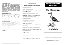 Programme 2014-5 - Glamorgan Birds