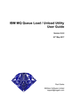 QLOAD IBM MQ Unload / Load Utility