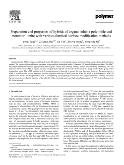 Preparation and properties of hybrids of organo