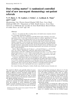 Does waiting matter? A randomized controlled trial of new non