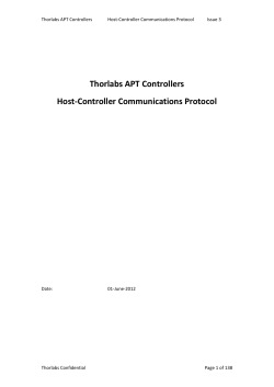 Thorlabs APT Controllers