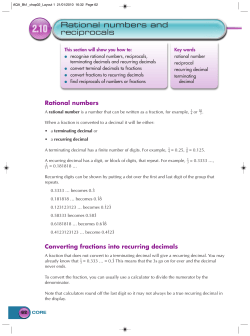 Rational numbers and reciprocals
