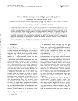 Optical detection strategies for centrifugal microfluidic platforms