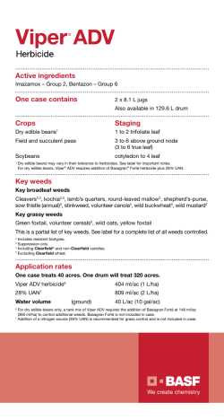 Active ingredients One case contains Crops