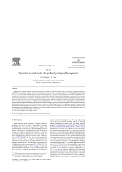 Hypothermia and stroke: the pathophysiological