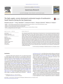 The high-supply, current-dominated continental margin of