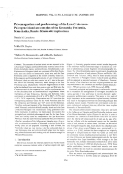 Paleomagnetism and geochronology of the Late Cretaceous