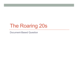 The Roaring 20s