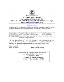 Tender App Shifting of Juhu Vile Parle and