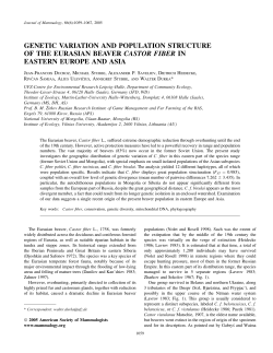 genetic variation and population structure of the eurasian