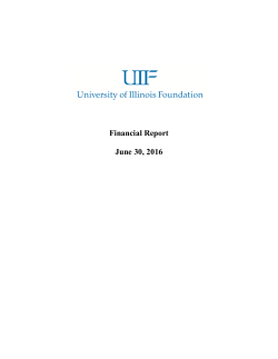 2016 Audit - University Of Illinois Foundation
