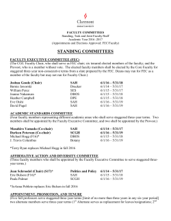 Faculty Research Committee