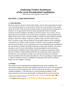 Analyzing Twitter Sentiment of the 2016 Presidential