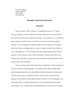 Outsider American Literature (2005)