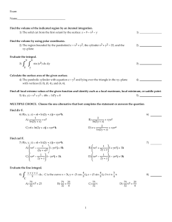 CalII Final Review.tst
