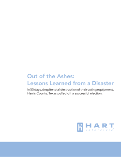 Out of the Ashes - Hart InterCivic