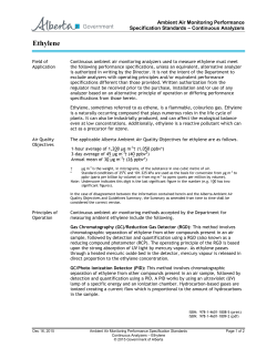 Continuous Analyzers - Ethylene