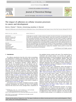 The impact of adhesion on cellular invasion processes in cancer