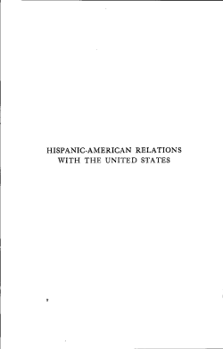 HISPANIC-AMERICAN RELATIONS WITH THE UNITED STATES