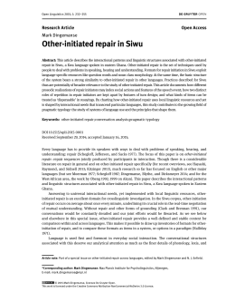 Other-initiated repair in Siwu