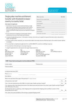 883 Single poker machine entitlement transfer with threshold
