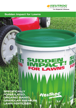 Sudden Impact for Lawns