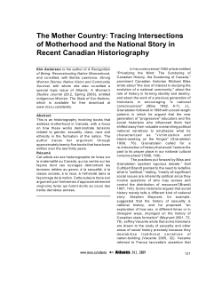 The Mother Country: Tracing Intersections of Motherhood