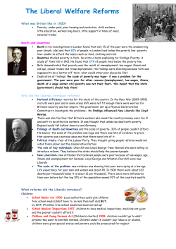 The Liberal Welfare Reforms