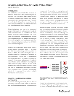 Binaural Directionality II with Spatial Sense