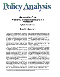 Human Bar Code: Monitoring Biometric Technologies