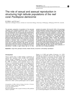 The role of sexual and asexual reproduction in structuring