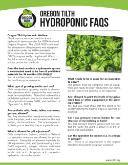 Hydroponic FAQs