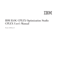 CPLEX User`s Manual