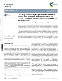 One-step selective hydroxylation of benzene to phenol with